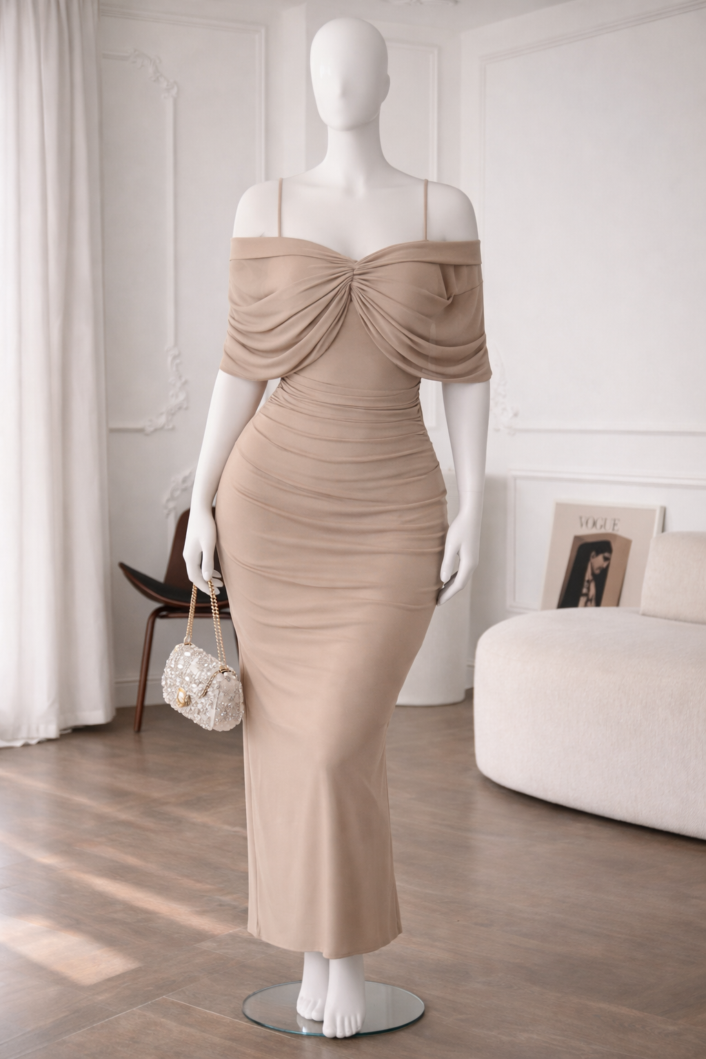 Schulterfreies Kleid